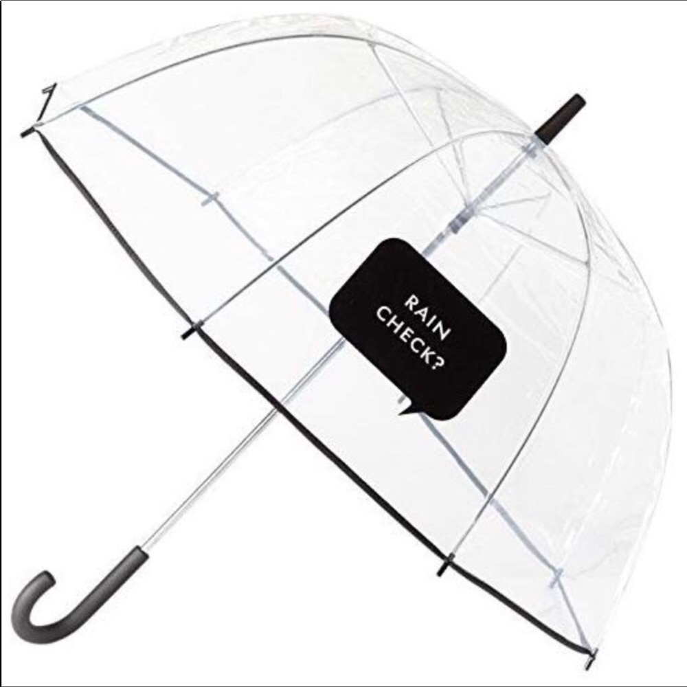 Kate Spade Clear Raincheck Umbrella Brand New